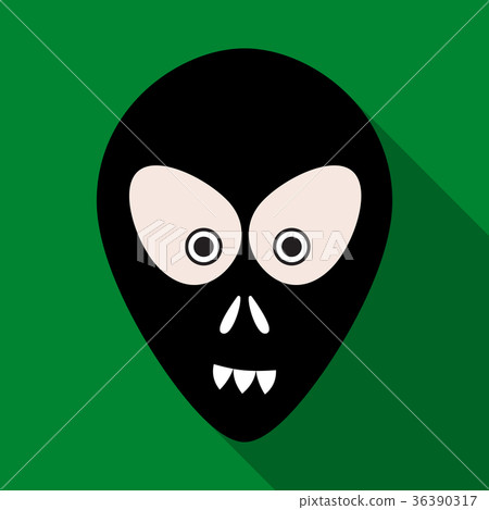 Flat icon with shadow halloween monster Flat icon with shadow halloween monster 36390317