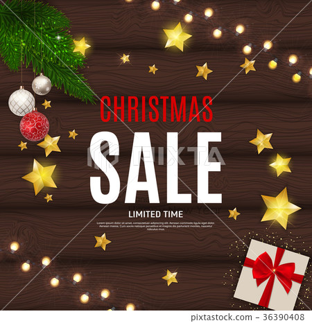 Christmas and New Year Sale Background, Discount 36390408