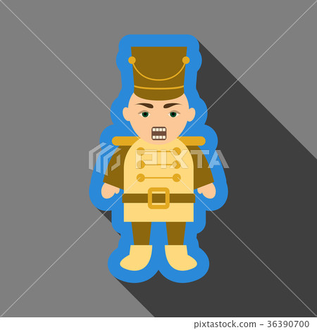 Flat Icon with shadow nutcracker 36390700