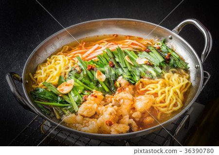 Pudechige Korean hot pot food Budaejjigae pot cuisine of Korea 36390780