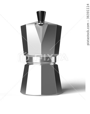Vintage coffee pot isolated on a white background 36391114