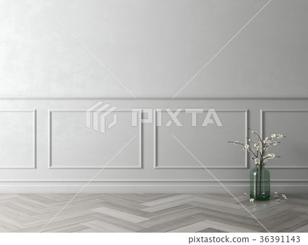 Interior modern design room 3D illustration 36391143