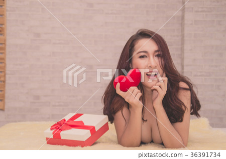 Beautiful girls in swimwear are in love. Beautiful girls in swimwear are in love. 36391734