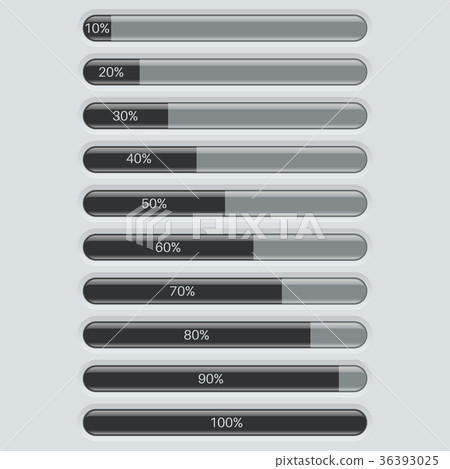 Progress bar. Application interface indicator Progress bar. Application interface indicator 36393025