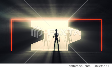 Aliens Reveal behind Space Station Gate 36393555