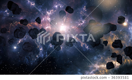 Spectacular Asteroid Field in Outer Space 36393581