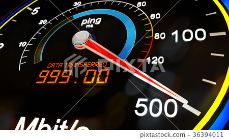 Internet Bandwidth Download Upload Speed Meter 36394011