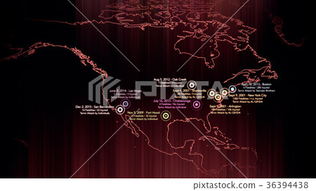 Map of Major Terrorist Attacks in USA 2000-2016 Map of Major Terrorist Attacks in USA 2000-2016 36394438