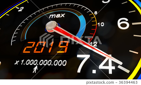 Meter Showing the Change of World Population Meter Showing the Change of World Population 36394463