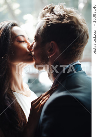 couple posing in the doorway 36395146