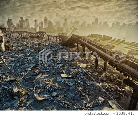 Ruins of the city. Ruins of the city. 36395413