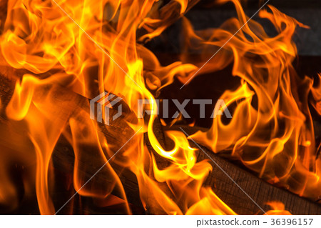 Bright fire flame orange tongues absorb Bright fire flame orange tongues absorb 36396157