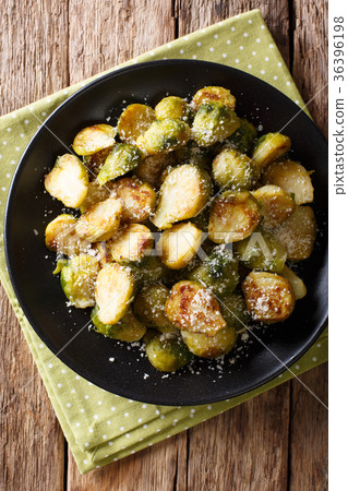 roasted brussels sprouts with garlic and Parmesan 36396198