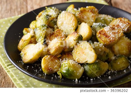 Delicious homemade fried brussels sprouts 36396202