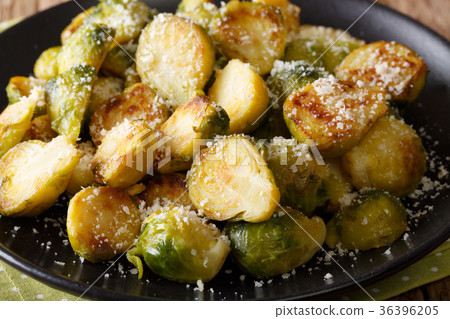 fried Brussels sprouts with Parmesan cheese 36396205