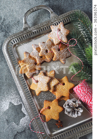 Christmas cinnamon cookies and New Year decoration Christmas cinnamon cookies and New Year decoration 36396374