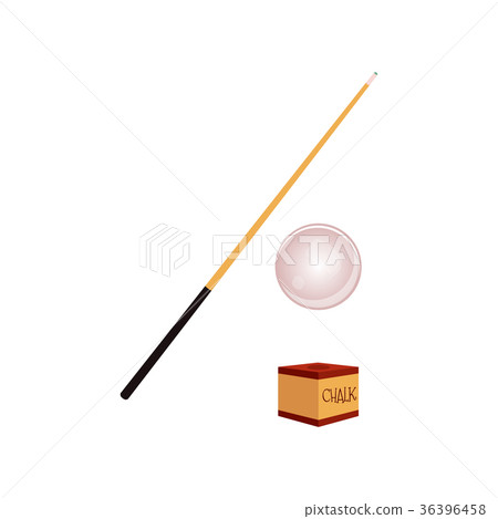 vector flat billiard, snooker symbols set 36396458