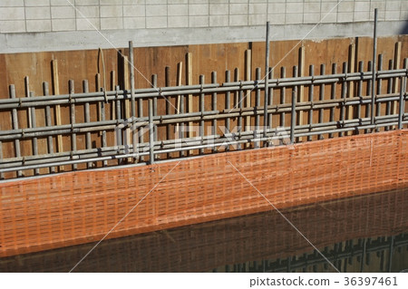 Seawall construction 36397461