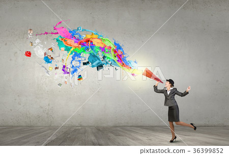 She is making announcement 36399852