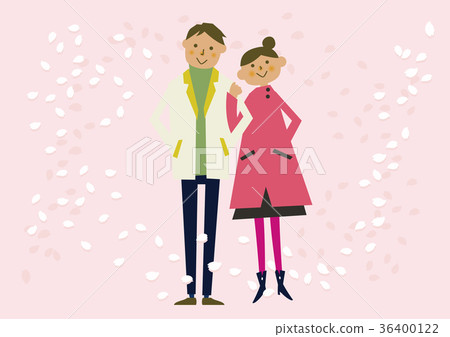 櫻花圖像。春天的背景。櫻花暴風雪。日曆。季節。春天。 36400122