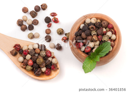 Mixture of peppers hot, red, black, white and 36401856