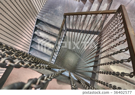 The staircase with a view from the top down is the 36402577