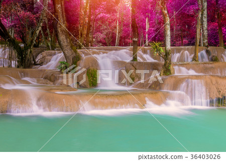 Tat Kuang Si Waterfalls at Luang prabang, Laos. Tat Kuang Si Waterfalls at Luang prabang, Laos. 36403026