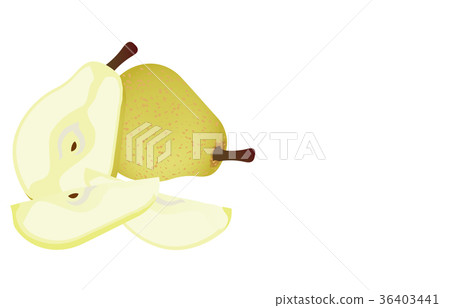Cut fruit pear 36403441