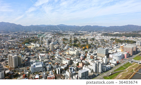 Aerial From Above Iizuka City, Fukuoka Prefecture Aerial From Above Iizuka City, Fukuoka Prefecture 36403674