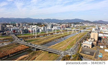 從福岡縣飯塚市上空的空中 36403675