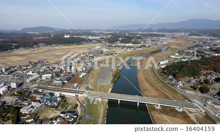 Aerial From Iizuka City, Fukuoka Pref. 36404159