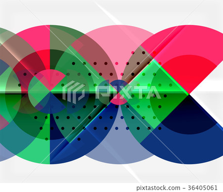 Circle elements on black background Circle elements on black background 36405061