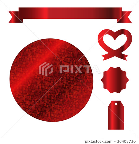 red glitter sparkle tag label icon for decoration red glitter sparkle tag label icon for decoration 36405730