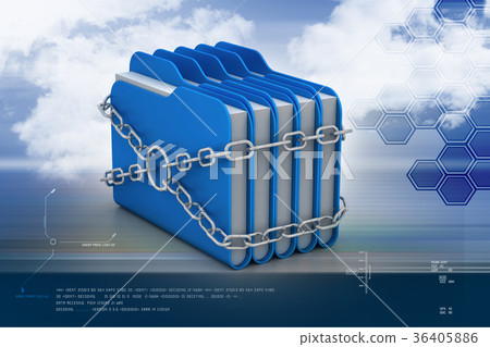 folder locked by chains 36405886