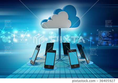 Concepts cloud computing devices - Stock Illustration [36405927] - PIXTA