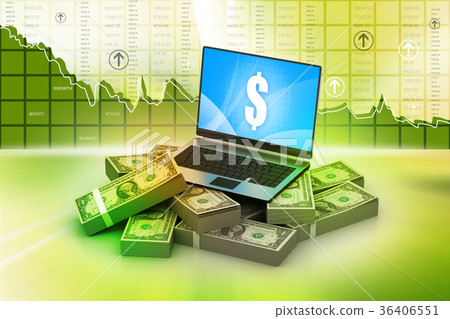 Online money concept Online money concept 36406551