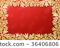 Christmas gold glittering snowflakes background 36406806