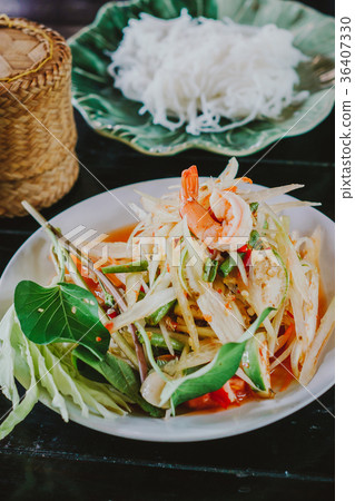 Papaya salad Papaya salad 36407330