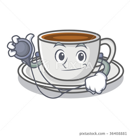 Doctor coffee character cartoon style Doctor coffee character cartoon style 36408881