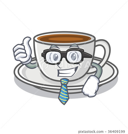 Businessman coffee character cartoon style Businessman coffee character cartoon style 36409199