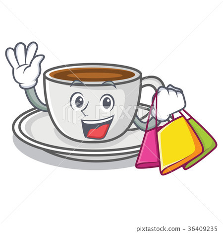 Shopping coffee character cartoon style Shopping coffee character cartoon style 36409235