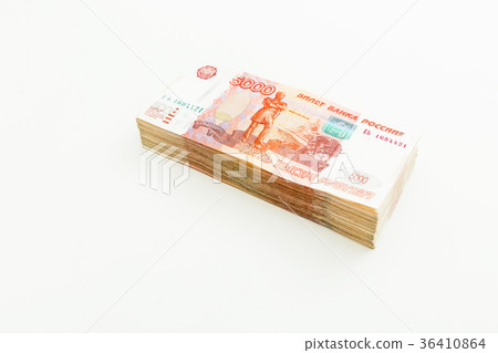 Million of Russian paper banknotes, 5000 rubles 36410864