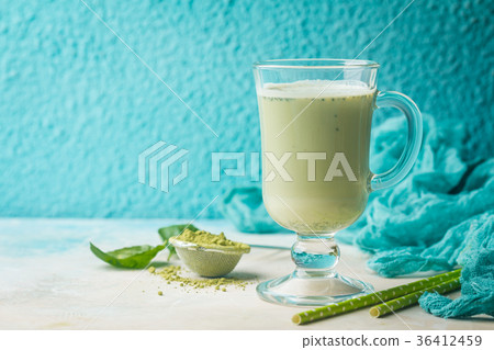 Green tea matcha latte Green tea matcha latte 36412459