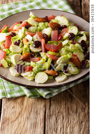Fresh salad from Brussels sprouts, cranberries Fresh salad from Brussels sprouts, cranberries 36415838