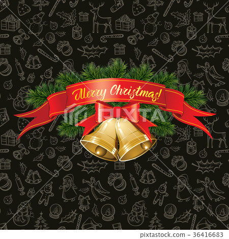 Vector Seamless pattern of Christmas elements 36416683
