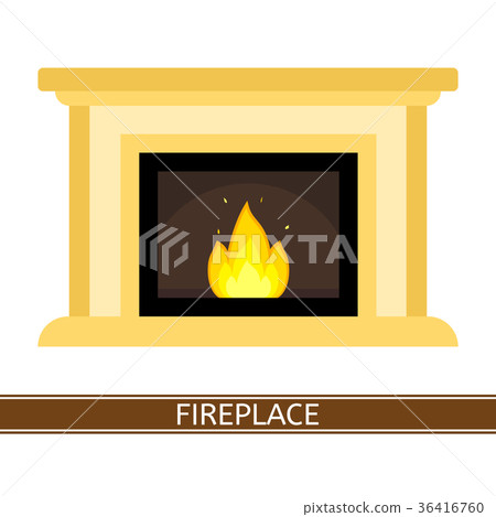 Fireplace Icon Isolated Fireplace Icon Isolated 36416760