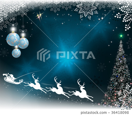 christmas blue background with snowflakes - Stock Illustration ...