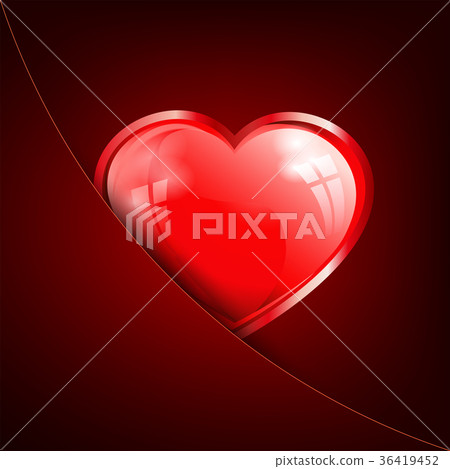 Design with a red heart in your pocket - Stock Illustration [36419452 ...