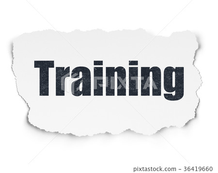 Education concept: Training on Torn Paper 36419660