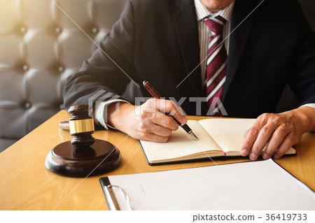 Judge gavel with Justice lawyers, Businessman in suit or lawyer Judge gavel with Justice lawyers, Businessman in suit or lawyer 36419733